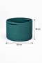 Trio Nest 3-Piece Jute Wicker Decorative Basket Set 25cm Diameter X 18cm Height Organizer Stylish - 2