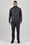 Stronger High Rsi 5 7 Half Zippered Men's Mock Neck Sweatshirt Smoked - 8