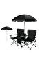 Lifestyle Campshade Dual Camping Chair with Umbrella & Cooler Storage - 2