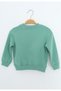 Boy's Relax Fit Crew Neck Lightweight Drop Shoulder Embroidered Sweatshirt - 2