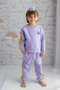 Children's Rainbow Stripe Top and Bottom Set Tracksuit Set