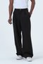 Plus Size Wide Leg Palazzo Men's Trousers Bitter Brown - 5