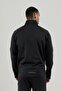 Power 22 Cr Line Full Length Zippered Men's Mock Neck Sweatshirt Black - 3