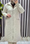 Women's Clothing Plus Size Quilted Sleeve Zippered Cap - 7