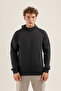Saturn Ur7 Pro I Full Length Zippered Men's Hooded Sweatshirt Navy Blue