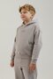 Border Fz.7 Young Child with Kangaroo Pocket Hooded Sweatshirt Gray