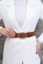 Gold Buckle Women's Belt Dress Belt Coat Belt Shirt Belt Body Belt - 2