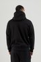 Border Fz.7 Full Length Zippered Kangaroo Pocket Men's Hooded Sweatshirt Black - 3