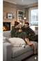 Wellsoft Hooded Wearable Tv Blanket Unisex Oversized Khaki (1 Piece) - 3