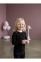 Baby Girl Cotton Sleeves Bow Detailed Ribbed Knit Blouse - 4