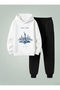 Hooded Children's Sweatshirt - Tracksuit Set New York City Printed