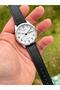 Original 2-Year Warranty Men's Wristwatch with Leather Strap and Day and Date Display - 2