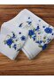 Yoncagül Embroidered White Color Towel Set for Mother and Daughter, Dowry Towel, 3-Piece Towel Set - 2
