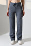 F Corded Fabric Wide Leg Sweatpants with Fleece Lining - 2