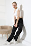 F Corded Fabric Wide Leg Sweatpants with Fleece Lining - 6