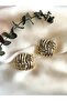 Gold Square Vintage Earrings - 2