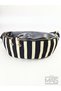 Harvey Miller Black-White Linen & Patent Leather Large Unisex Waist Bag - 2