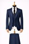 Men's Italian Cut S Slim Fit Y Vest Set Suit - 7502