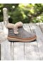 15400 Genuine Leather Harness Detail Fur-Lined Orthopedic Flat Sole Ankle Boot - 2