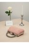 Powder Luxury Suede Metal Handle Crystal Stone Embroidered Women Evening Dress Bag Wedding Engagement Graduation - 5