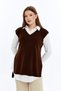 Women's V-Neck Belted Soft Textured Sweater