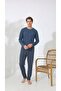 Long Sleeve Knit Men's Pajama Set - 2