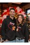 Dear Lover Combination Hoodie Merry Christmas Printed Double Hooded Sweatshirt Unisex 3 Thread Count