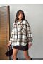 WOMEN'S PLAID POCKETED OVERSIZE RELAXED FIT FLANNEL SHIRT SGT1008 - 2
