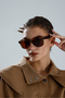 Transparent Leopard Pattern Uv Protection Sunglasses - 5