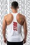 Bulls Printed Men's Stringer Athlete Tank Top - Cotton Fitness & Bodybuilding Gym Tank Top