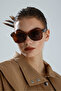 Transparent Leopard Pattern Uv Protection Sunglasses