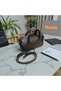 Women's Brown Mini Shoulder & Hand Bag – Zippered Single Compartment Adjustable Long Strap (17X13X10 cm) - 7