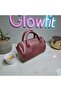 Women's Burgundy Mini Shoulder & Hand Bag – Single Compartment with Zipper and Adjustable Long Strap (17X13X10 cm) - 6