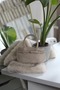 Women's Cream Suede Buckle Detailed Strap Shoulder Bag - 2