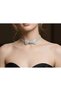 Evening Dress Choker Necklace Zircon Stone Waterway Bow Tie Choker Women's Necklace