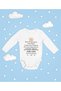 My Hero, Dad, Happy Birthday! Written Cotton Unisex Snap Fastener Long Sleeve Bodysuit