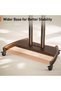 Mobile TV Cart, Rolling TV Stand for 55-90 inch Flat or Curved TVs up to 200 lbs, Adjustable TV Cart - 2