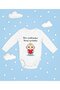 Cotton Soft Unisex Long Sleeve Bodysuit with Snap Fasteners and the Message'I Bring You Love from Afar' Written on It