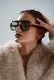 Leopard Pattern Modern Retro Uv Protection Cateye Sunglasses - 8
