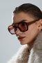 Leopard Pattern Modern Retro Uv Protection Cateye Sunglasses - 8