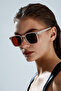 Bone Frame Square Unisex Uv Protection Sun Glasses - 4