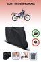 Black Rear Bag Compatible Kanuni Cheetah 125 Compatible Motorcycle Tarpaulin Motor Cover