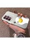 Samsung Galaxy S22 Ultra Compatible Silicone Edge Hard Back Anti-Fall Case Sweet Duck - 3