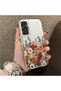 Samsung Galaxy A24 Compatible Silicone Edge Hard Back Anti-Fall Case Beautiful Flower - 4