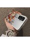 Samsung Galaxy A25 Compatible Silicone Edge Hard Back Anti-Fall Case Beautiful Flower - 3