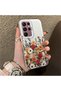 Samsung Galaxy S22 Ultra Compatible Silicone Edge Hard Back Anti-Fall Case Beautiful Flower - 4
