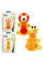 Fun Animal Giraffe & Lion pack of 2 Toothbrush Cover