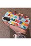 Samsung Galaxy A25 Compatible Silicone Edge Hard Back Anti-Fall Case Colorful Heart