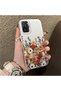 Xiaomi Redmi Note 10S Compatible Silicone Edge Hard Back Anti-Fall Case Beautiful Flower - 5
