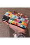 Samsung Galaxy A13 Compatible Silicone Edge Hard Back Anti-Fall Case Colorful Heart